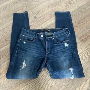 Express Dark Blue Skinny Jeans